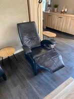 Zeer mooie relax stoelen zwart leer   Nieuwe gasveer, Ophalen of Verzenden, Zo goed als nieuw, 50 tot 75 cm, Leer