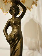 Unieke Art Deco Lamp met Vrouwenfiguur, Ophalen