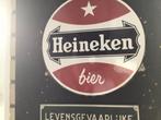 Bieden emaille bord, Verzamelen, Biermerken, Ophalen of Verzenden, Zo goed als nieuw