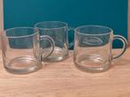 Drie stapelbare vintage theeglazen van Pickwick, Glas of Glazen, Verzenden, Overige stijlen, Glas