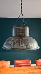 Oud industriële fabrieks hanglamp, Huis en Inrichting, Lampen | Hanglampen, Ophalen, Zo goed als nieuw, Metaal, Industrieel