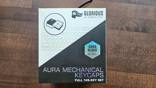 Glorious Aura Keycaps (145 keys), Computers en Software, Toetsenborden, Zo goed als nieuw, Qwerty, Draadloos, Opvouwbaar, Gaming toetsenbord