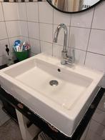 Wasbak Duravit met kraan Grohe, badkamer, Huis en Inrichting, Badkamer | Badkamermeubels, Ophalen, Gebruikt, 50 tot 100 cm, Minder dan 100 cm