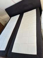 Auping Boxspring 180x220 - Tweepersoonsbed, Ophalen, Gebruikt, Bruin, Tweepersoons