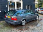 Saab 9-5 Estate 2.3 Turbo Aero 250PK!/Aut/Ecc/Navi/Dak/Young, Auto's, Saab, Zwart, 4 cilinders, Leder en Stof, 10 km/l
