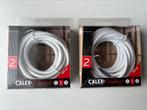 2x Calex kabel van 3 meter - wit, Ophalen of Verzenden, Nieuw, Kabel of Snoer