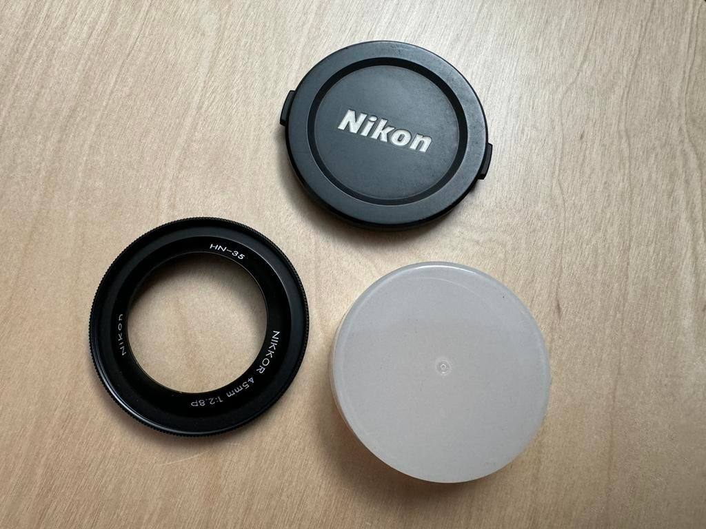 Nikon Nikkor 45mm 2.8 P Lens Hood Cap Zonnekap 45, Ophalen of Verzenden, Nieuw, Zonnekap