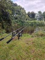 2 karper hengels met 3+1 set ultimate piepers, Ophalen of Verzenden, Gebruikt, Complete set