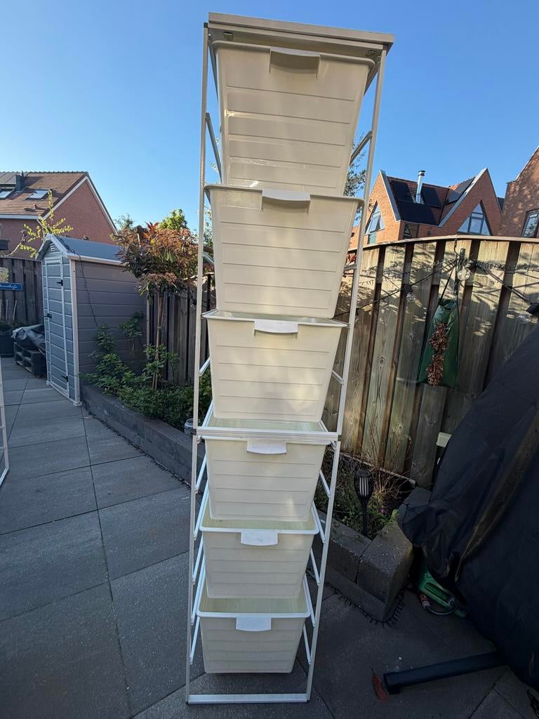 Ikea Antonius Opbergsysteem met 12 bakken (2 rekken), Ophalen, Gebruikt