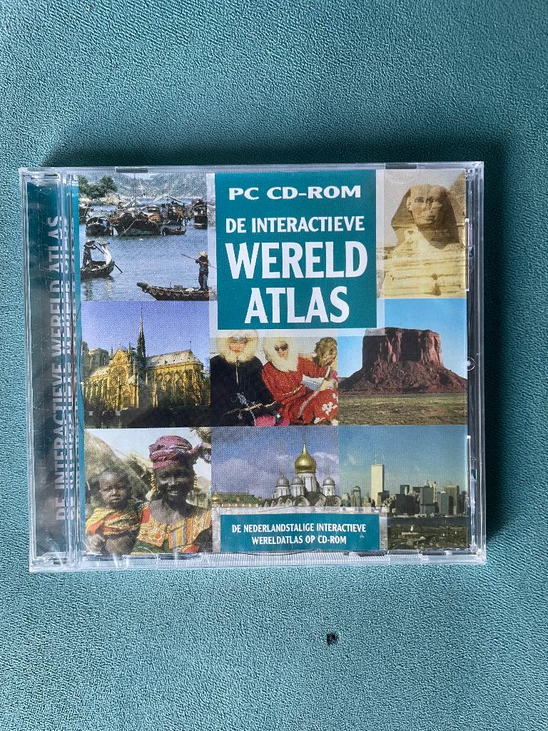 De interactieve wereld atlas. PC CD-Rom. Nieuw, Ophalen of Verzenden, Nieuw in verpakking