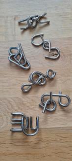 6 metalen ontwarringspuzzels / draadpuzzels, Ophalen of Verzenden, Zo goed als nieuw, Overige typen