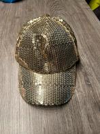 Gouden disco pet met pailletten, Kleding | Dames, Ophalen of Verzenden, Zo goed als nieuw, Carnaval