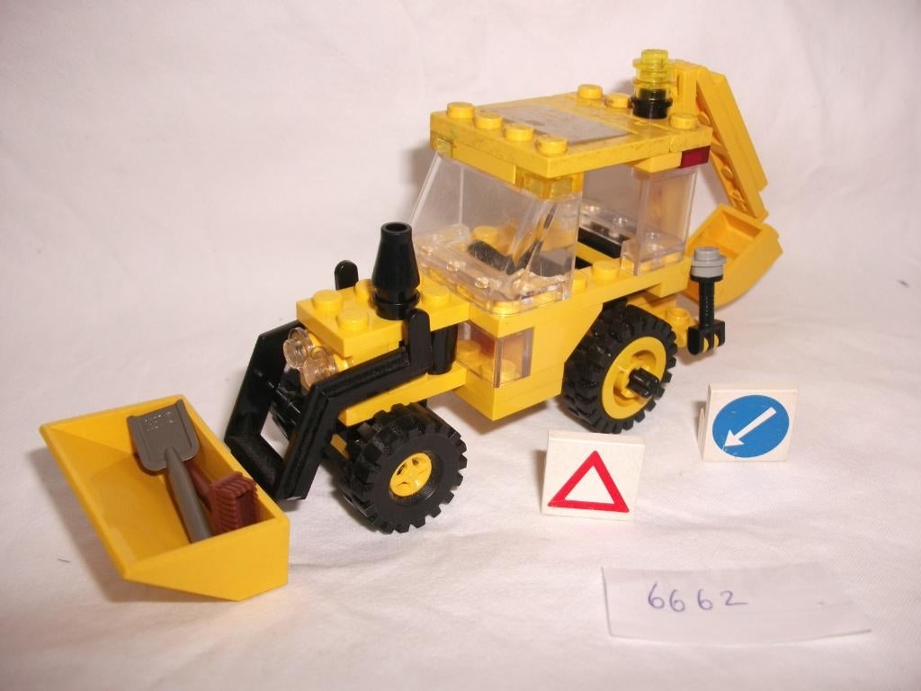 LEGO set 6662 Backhoe, Kinderen en Baby's, Speelgoed | Duplo en Lego, Gebruikt, Lego, Compleet, Ophalen of Verzenden