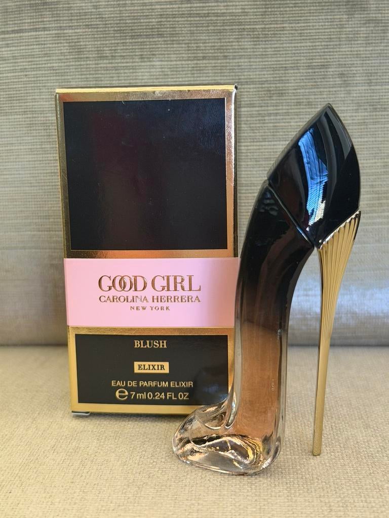 Miniatuur Good Girl Blush 7 ml edp elixer Carolina Herrera, Verzamelen, Ophalen of Verzenden, Nieuw, Miniatuur, Gevuld