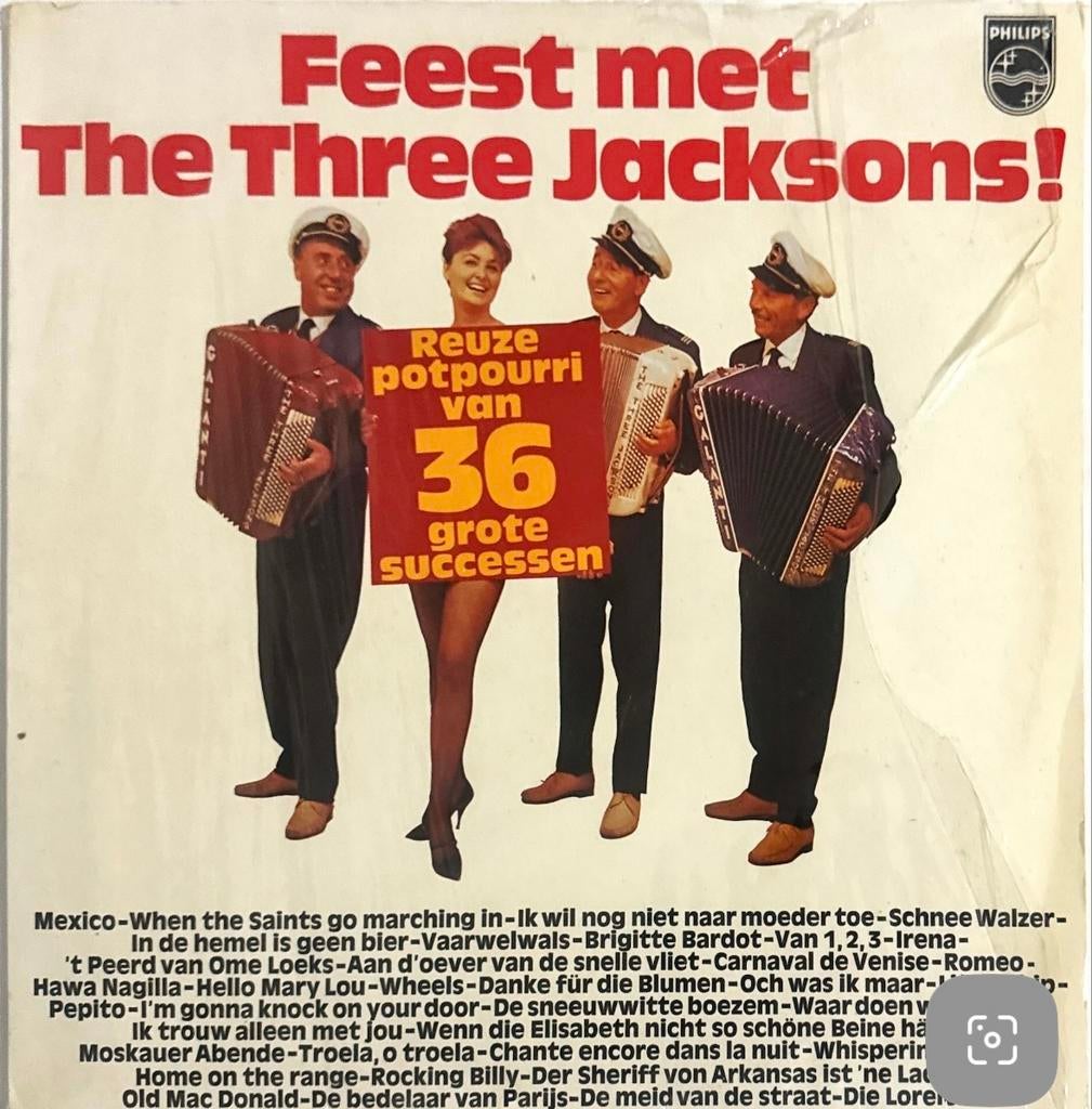 Feest met The Three Jacksons! - Reuze potpourri, Gebruikt, Ophalen of Verzenden, Complilatie, 12 inch