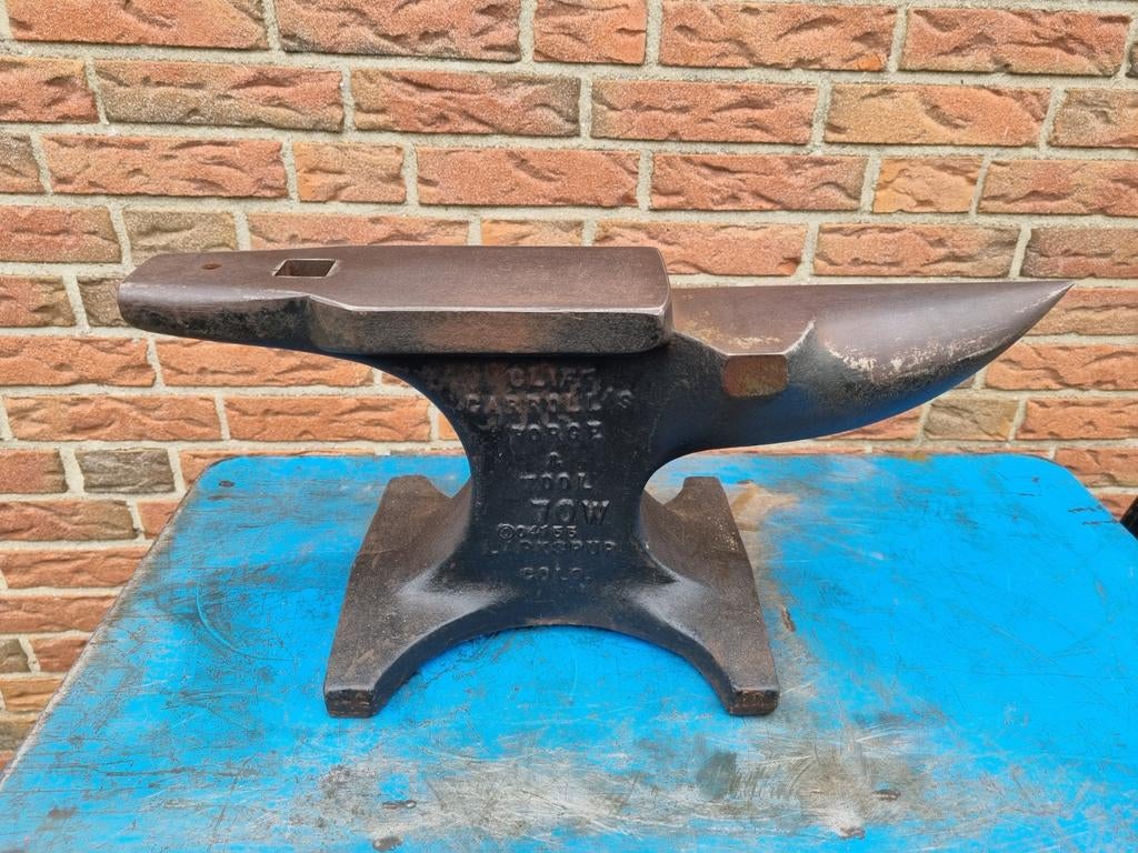 Cliff Carroll hoefsmid aambeeld 35 kg smeden smederij smidse, Ophalen