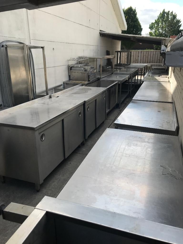 RVS units / meubels voor Buitenkeuken / Werkplaats/ Keuken, Tuin en Terras, Ophalen, Gebruikt, Gas