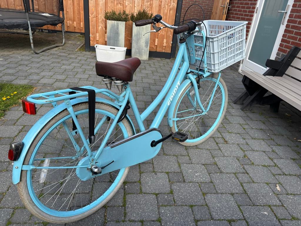 Meisjesfiets 26 inch blauw met mand en 3 versnellingen Fiets, Fietsen en Brommers, Fietsen | Meisjes, Ophalen, Gebruikt, 26 inch of meer