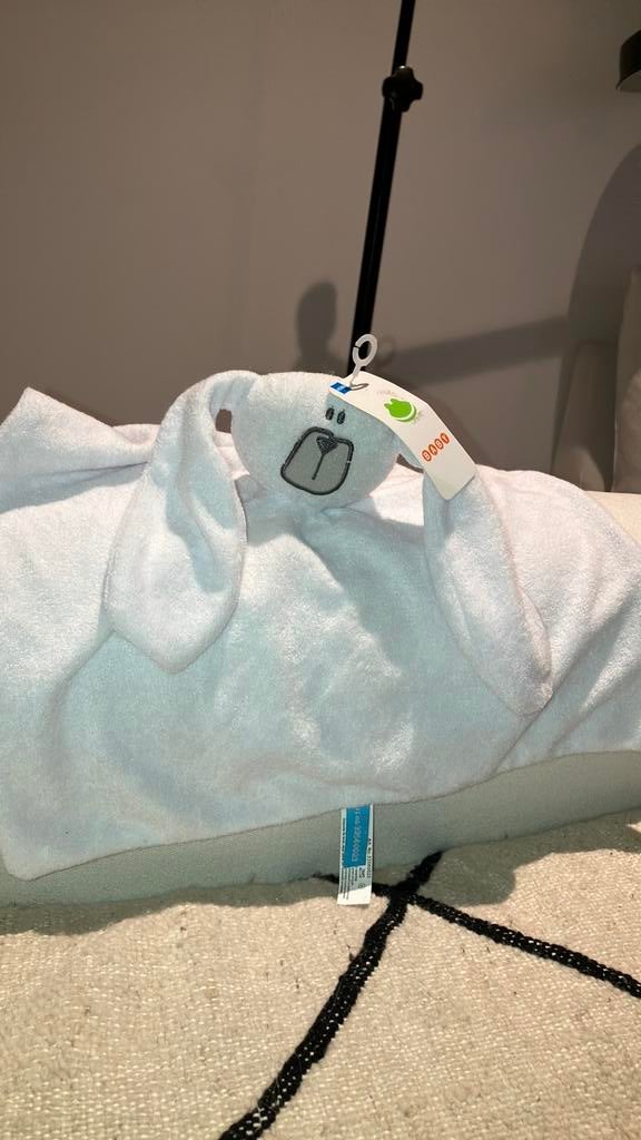 Hema konijn bafstof knuffeldoekje, Ophalen of Verzenden, Nieuw, Konijn