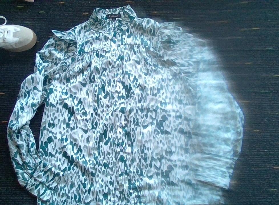 blouse, Groen, Ophalen, Maat 38/40 (M), Gedragen