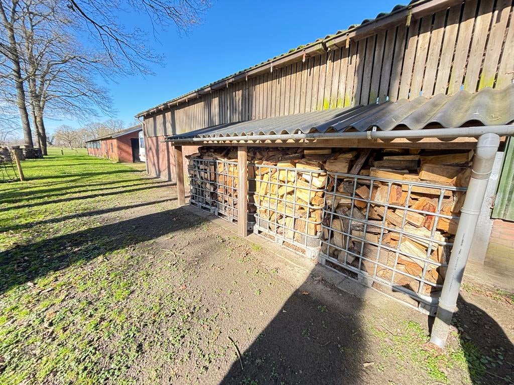 Gedroogd brandhout, Tuin en Terras, Haardhout, 3 tot 6 m³, Ophalen, Eikenhout, Blokken