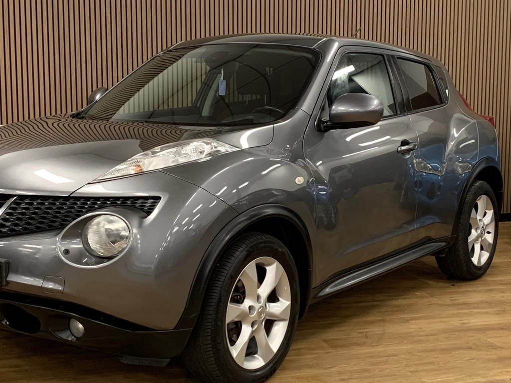Nissan Juke 1.6 Tekna|Automaat|91000KM|Navigatie|, Auto's, Nissan, Euro 5, Stof, Zwart, 4 cilinders