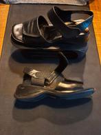 Zwarte platte damesschoenen maat 38, Kleding | Dames, Schoenen, Ophalen of Verzenden, Gedragen, Zwart, Sandalen of Muiltjes