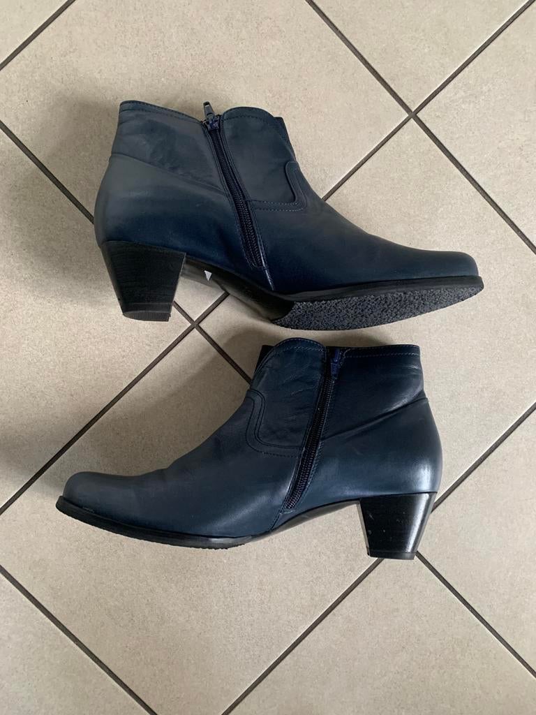 Leren dames enkellaars Verhulst maat 42, Ophalen of Verzenden, Zo goed als nieuw, Blauw