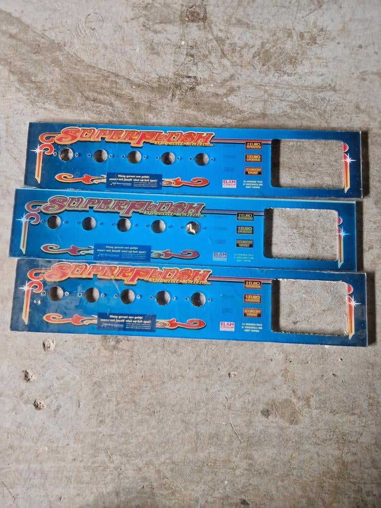 Super Flush onderdelen - Arcade machine panelen, Verzamelen, Automaten | Overige, Ophalen of Verzenden, Gebruikt