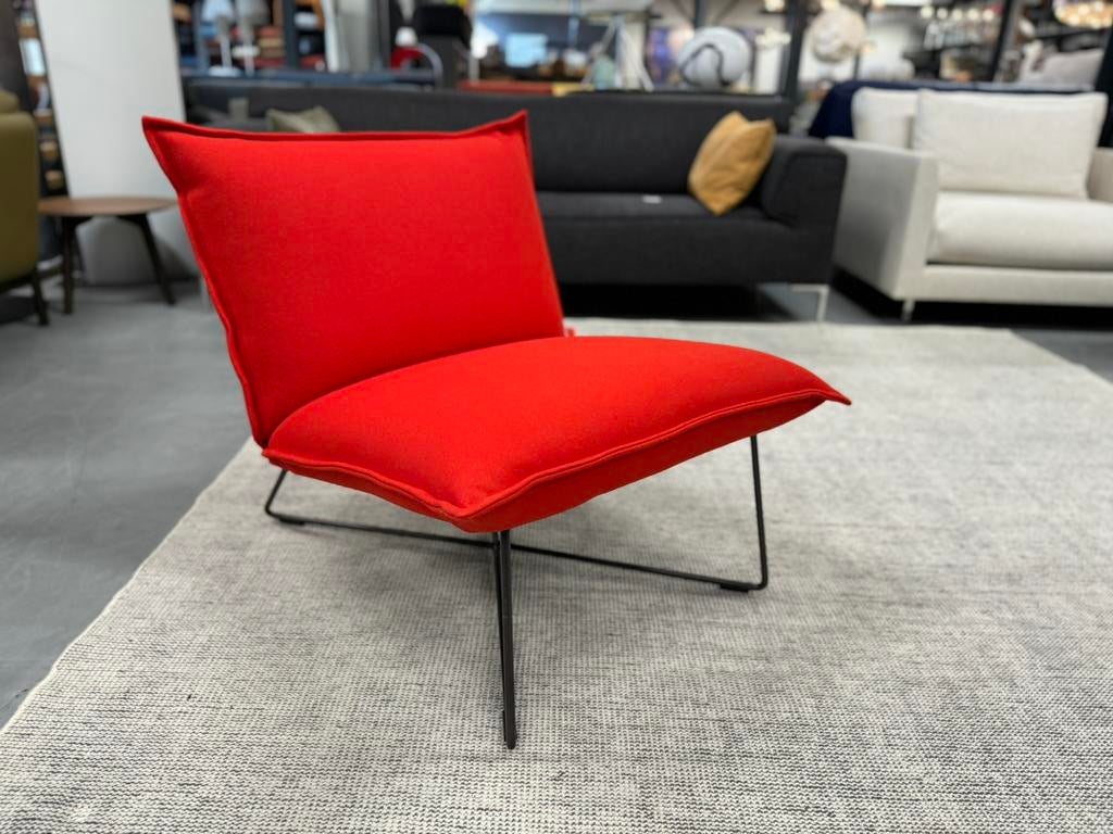 Nieuw Jess Design Earl Fauteuil rood stof Stoel, Huis en Inrichting, Fauteuils, Nieuw, 75 tot 100 cm, Ophalen of Verzenden, Jess
