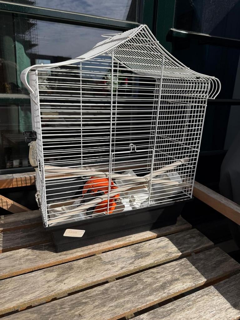 Vogelkooi, Dieren en Toebehoren, Vogels | Hokken en Kooien, Ophalen, Gebruikt, Metaal, Vogelkooi
