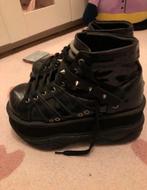 Demonia Neptune 100 Platform Boots - maat 40, Ophalen of Verzenden, Gedragen, Zwart, Lage of Enkellaarzen