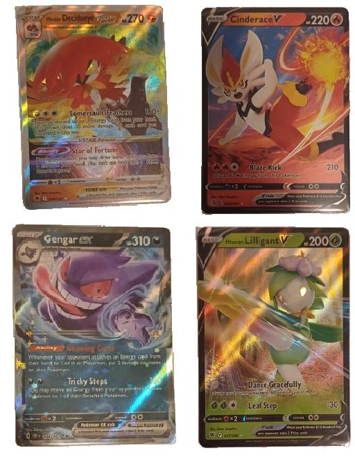 4 Special card bundle, Hobby en Vrije tijd, Verzamelkaartspellen | Pokémon, Zo goed als nieuw, Meerdere kaarten, Foil, Verzenden