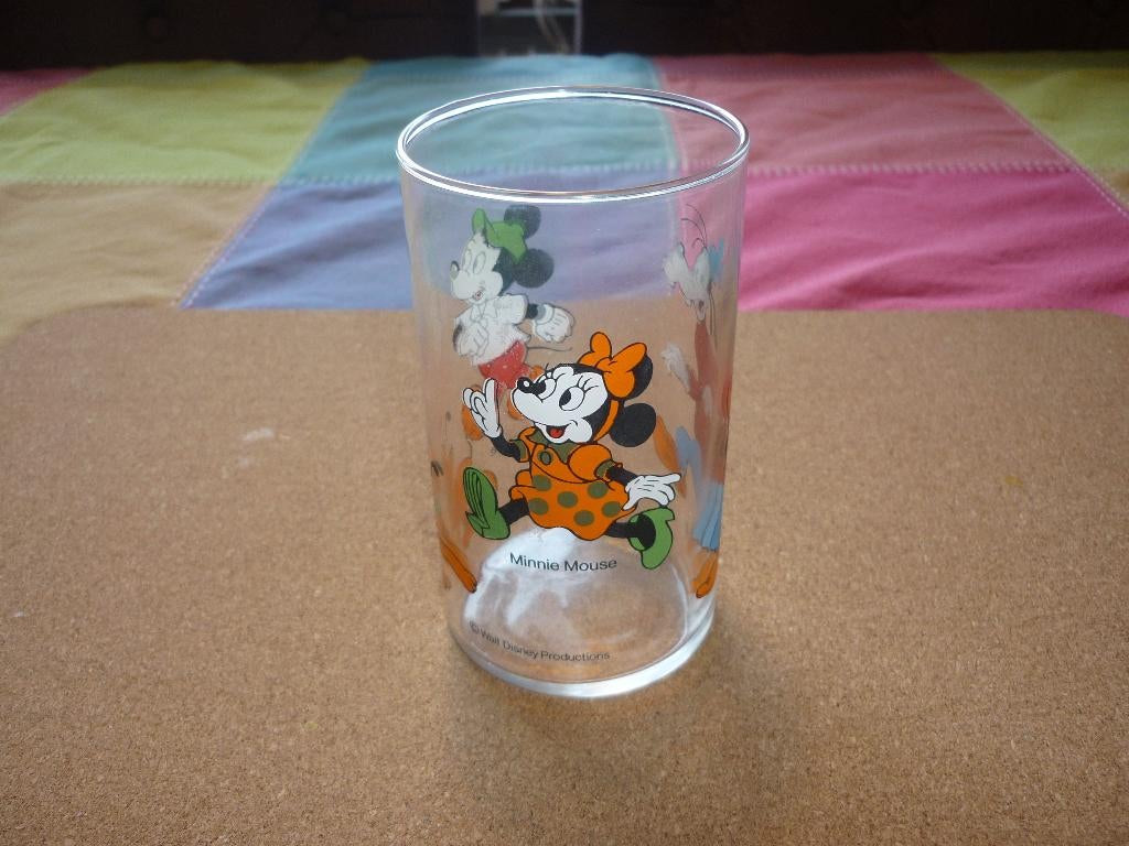 Mooi glas met Mickey Mouse erop in zeer goede staat, Ophalen of Verzenden