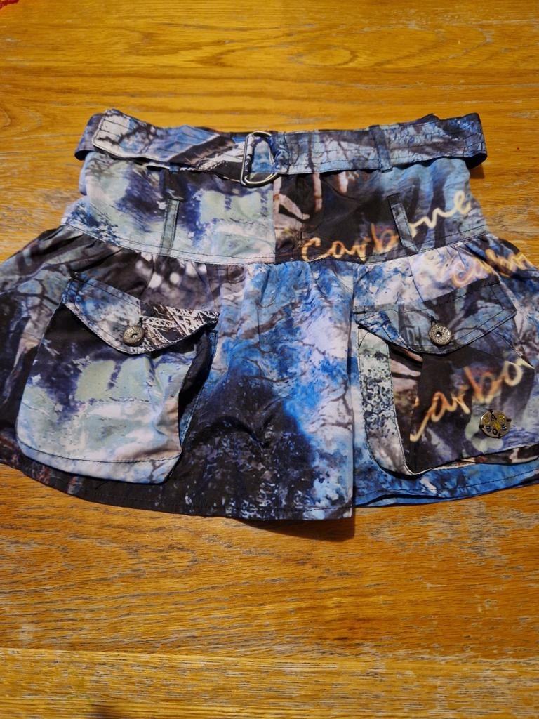 Carbone rokje maat 128 - Blauw/Groen print, Kinderen en Baby's, Kinderkleding | Maat 128, Meisje, Carbone, Ophalen of Verzenden