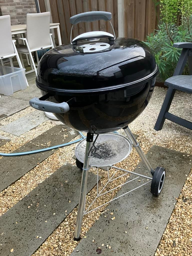 Weber Original Kettle 47 cm Zwart, Tuin en Terras, Houtskoolbarbecues, Ophalen, Gebruikt