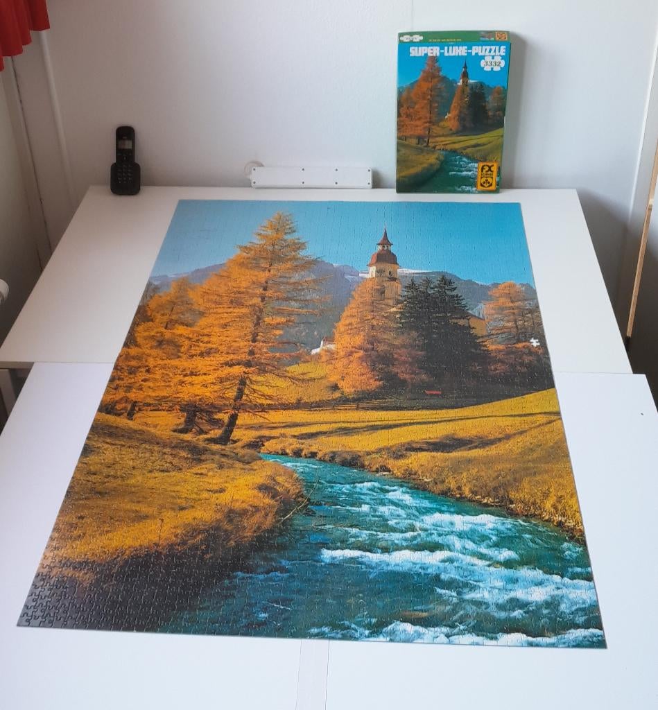 Berglandschap puzzel 3332 stukjes (Schmid) - kopen of ruilen, Hobby en Vrije tijd, Denksport en Puzzels, Gebruikt, Legpuzzel, Meer dan 1500 stukjes