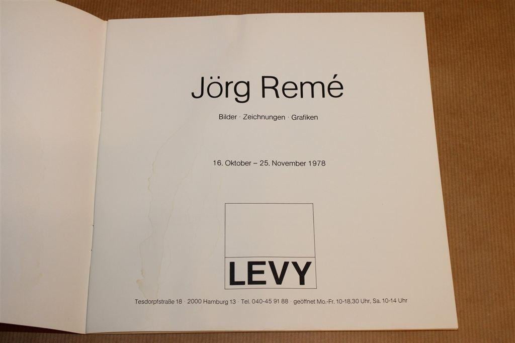 Jörg Remé — Schilderijen, Tekeningen & Grafiek — Oplage 300, Ophalen of Verzenden, Gelezen