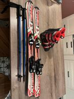 Set kinderskies 110cm met Nordica skischoenen en skistokken, Ophalen, Gebruikt, 100 tot 140 cm, Nordica