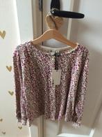 Daily Seven bloesje gebloemd met kant maat 140 Nieuw!, Daily Seven, Meisje, Overhemd of Blouse, Nieuw