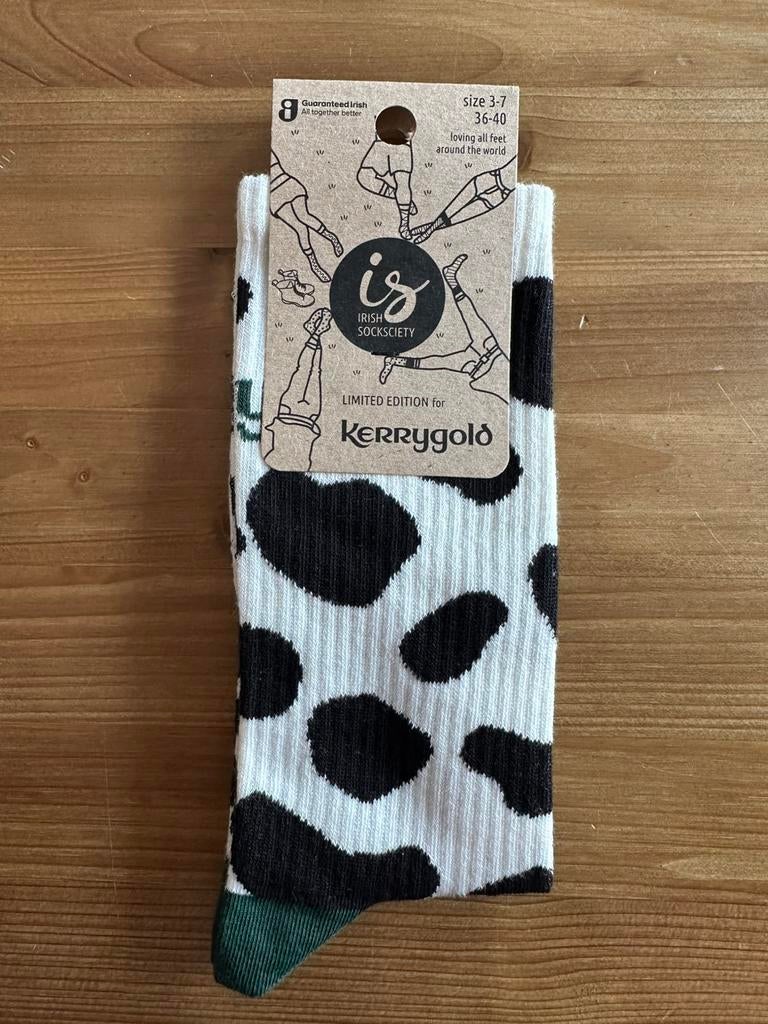 Sokken koeien maat 36-40 Kerry Gold, Kleding | Dames, Sokken en Kniesokken, Zwart, Maat 35 t/m 38, Nieuw