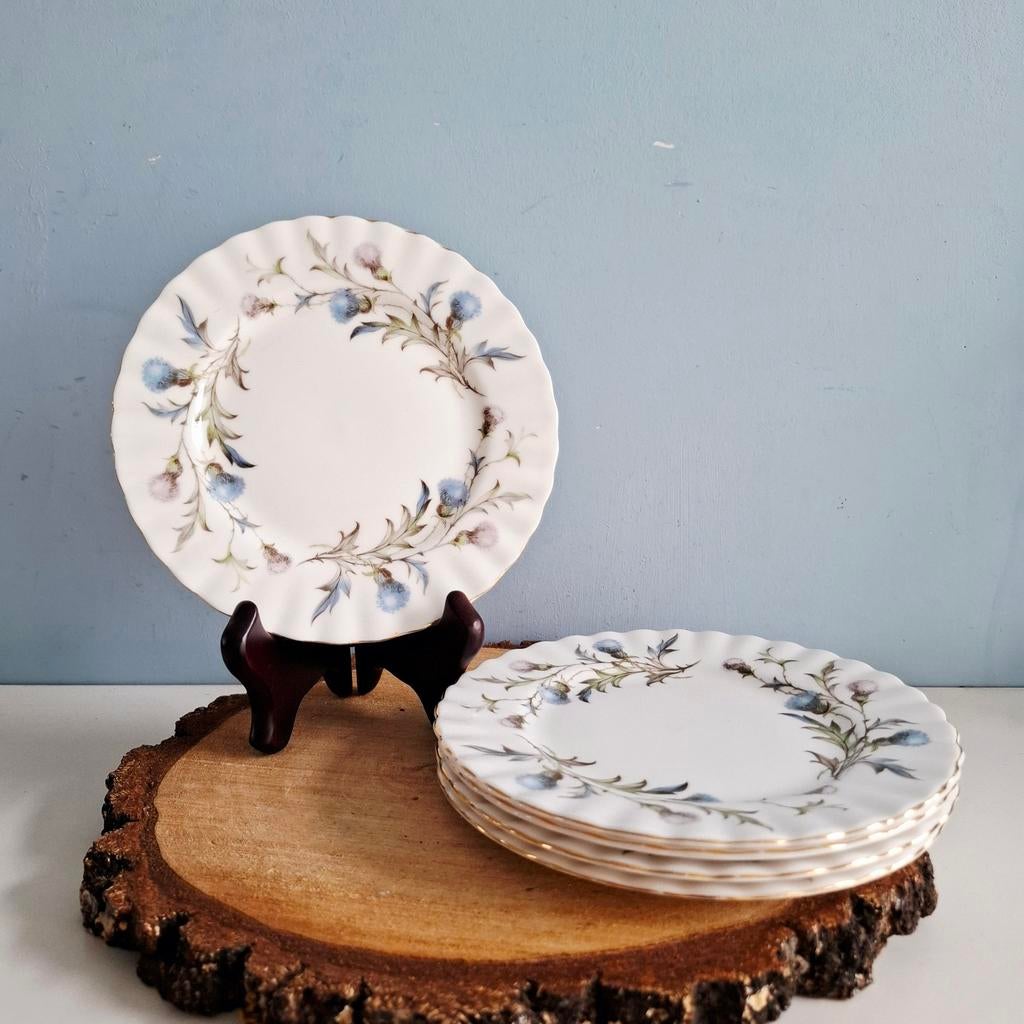 Royal Albert 'Brigadoon', 5 gebaksbordjes, Antiek en Kunst, Ophalen of Verzenden
