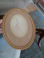 antieke fotolijst  ovaal met glas ervoor, Ophalen of Verzenden