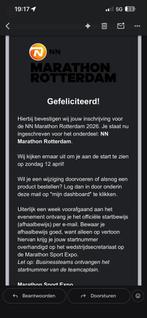 Startbewijs marathon rotterdam, Eén persoon, April