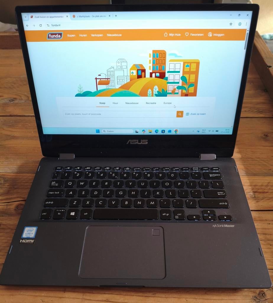 ASUS VivoBook Flip TP412FA-EC079T, Computers en Software, Windows Laptops, Gebruikt, 2 tot 3 Ghz, 14 inch, Ophalen of Verzenden