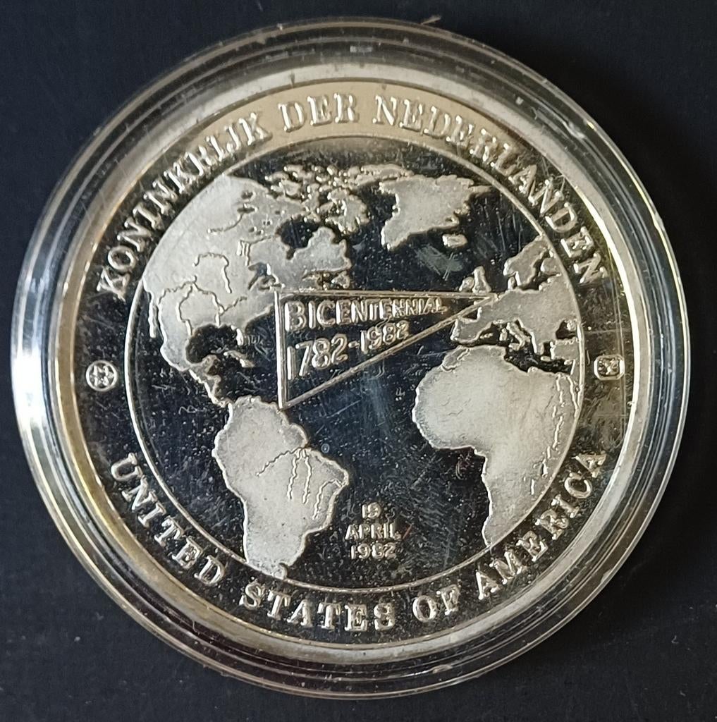 Munt proof bicentennial 1982, Ophalen of Verzenden, Zilver