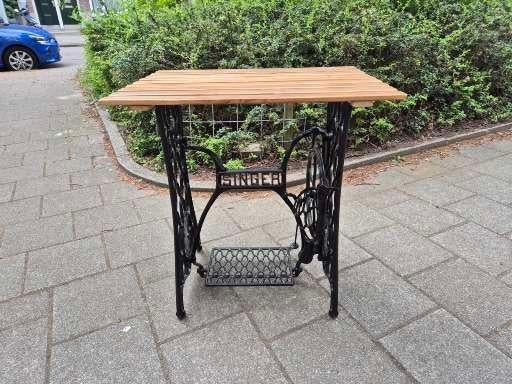 Terras taffeltje, Ophalen, Zo goed als nieuw, Rechthoekig, Metaal