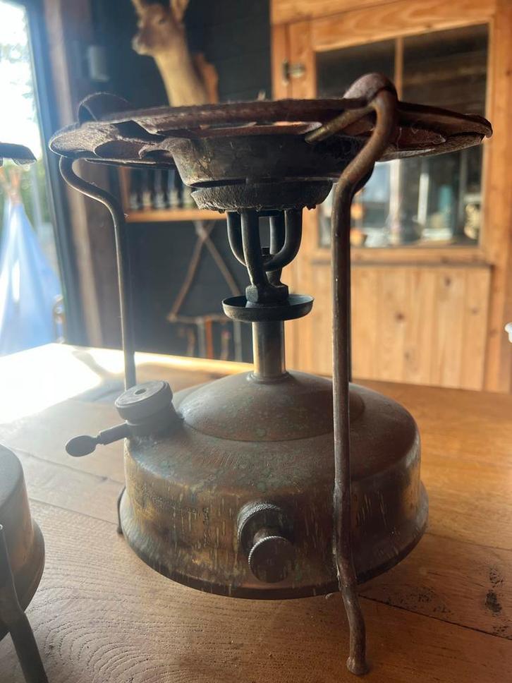 Vintage Petroleum Kooktoestel - Antieke Kampeerbrander, Antiek en Kunst, Antiek | Overige Antiek, Ophalen