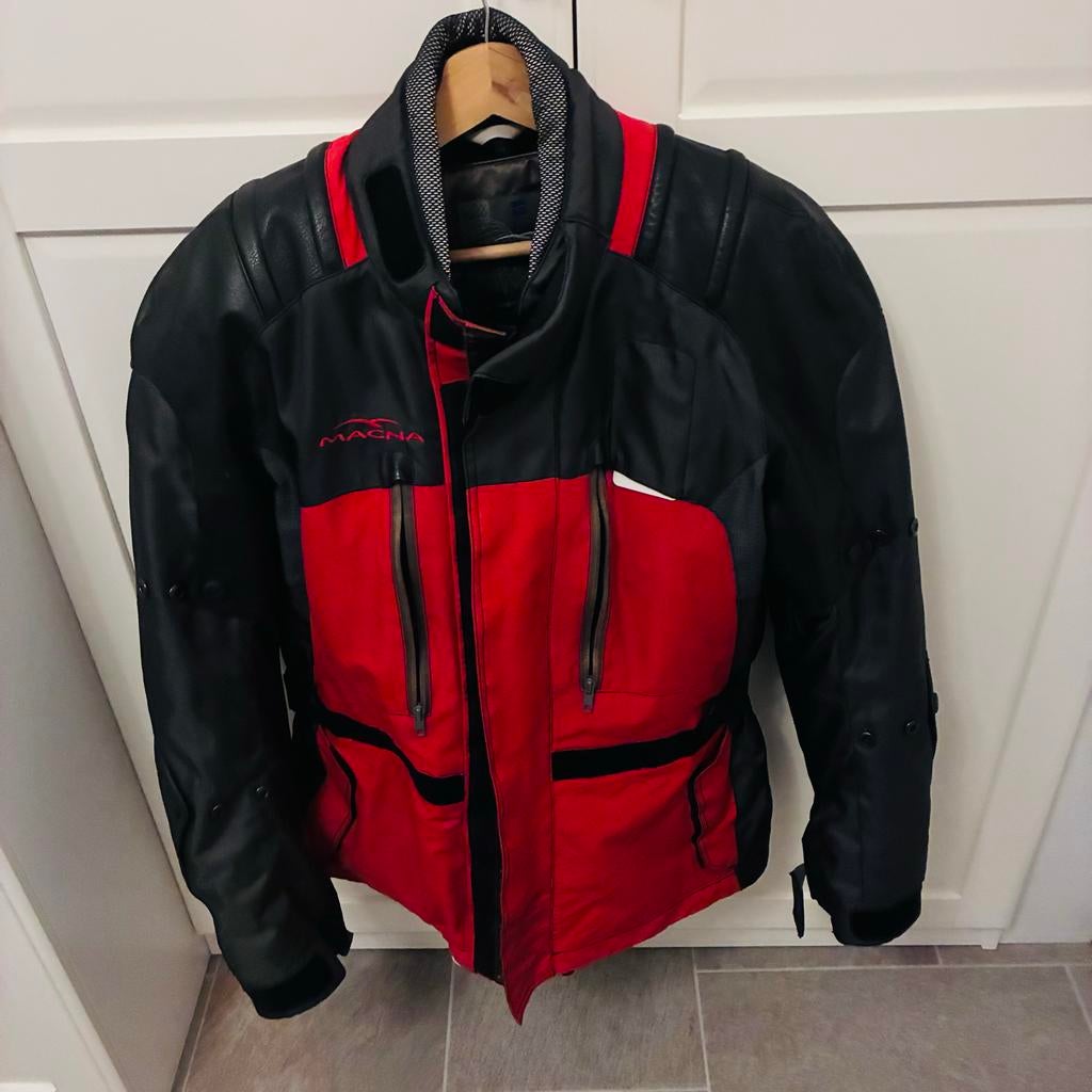 Macna Dames Motorjas Maat M met Leren Details, Ophalen, Tweedehands, Dames, Jas | leer