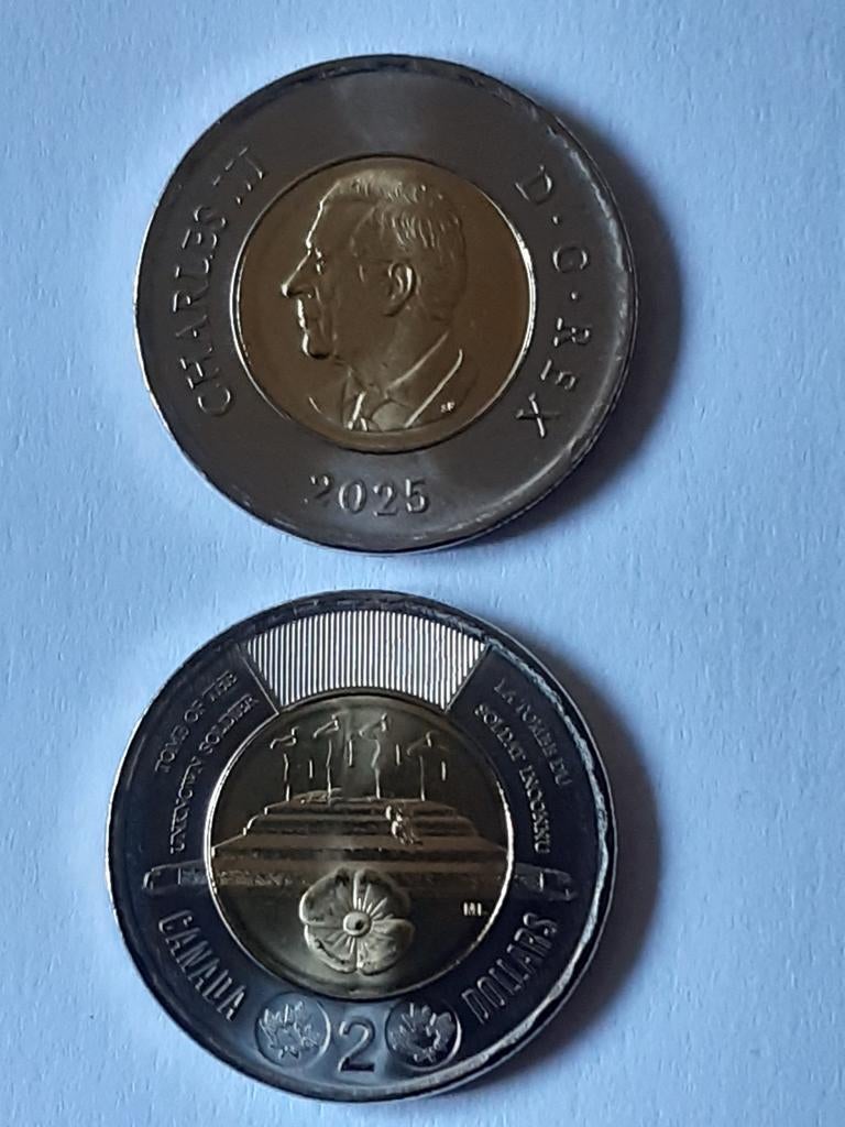 2 dollar 2025 Canada unc kk f.30.12, Ophalen, Noord-Amerika